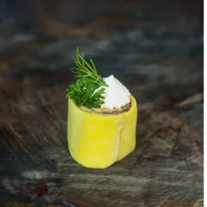 Пеньочки з млинців з грибним жульєном і крем сиром