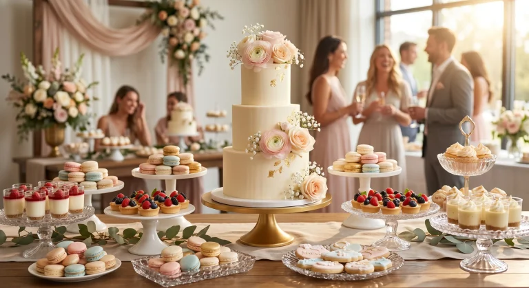 Організація Baby Shower: оформлений святковий стіл із десертами для майбутньої мами